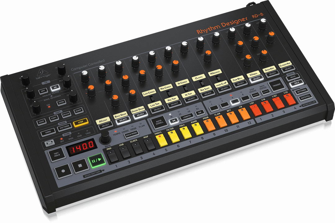 Behringer Rhythm Designer RD8 Mk2 Analog Drum Machine