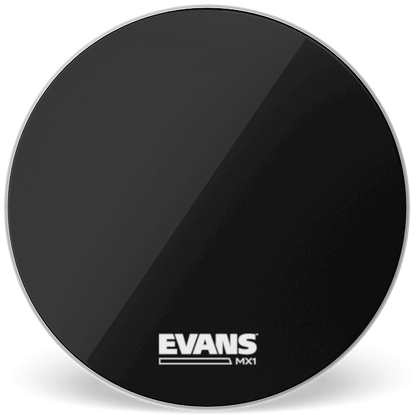 Evans MX1 Black Marching 28" Bass Drum Head