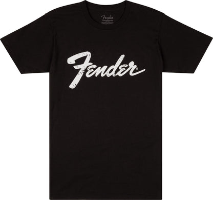 Fender® Logo Dateback S Size T-Shirt in Black