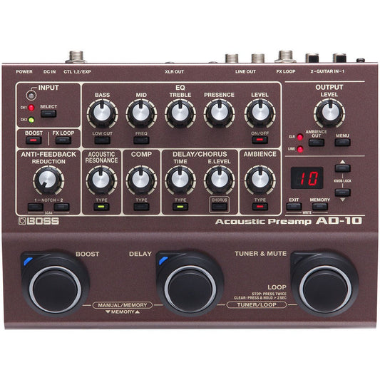 Boss AD10 Acoustic Preamp Pedal