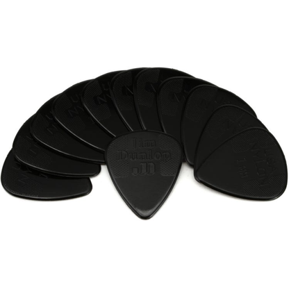 Jim Dunlop Nylon Standard Guitar Pick 1.0mm 12 Pack in Black