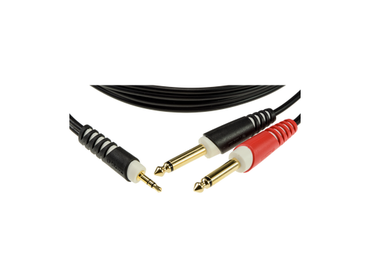 Klotz AY50100 1m Y cable 3.5mm TRS 2x1/4"