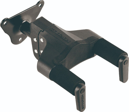 Hercules Auto Grip System Steel Wall Mount Short Arm Guitar Hanger