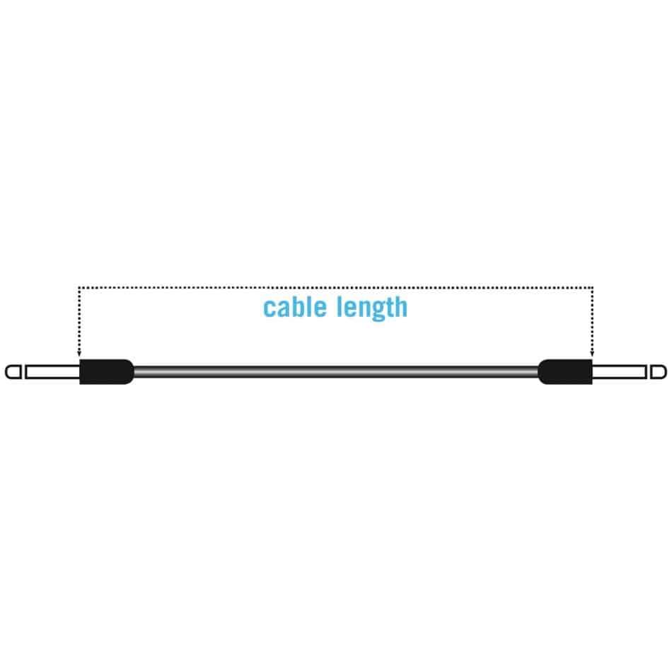 Klotz Pedal Patcher 90cm Angled Jacks x 3 Patch Cable in Black