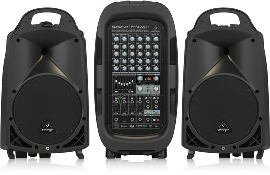 Behringer Europort PPA2000BT Ultra Compact 2000W 8 Channel Portable PA System